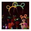 Glow 20 Diademas Lumninosa Neon Mickey Conejo Raton Glow Luz