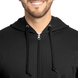 Fruit of the Loom Men's Eversoft Fleece Sweatshirts & Hoodies, Full Zip-Black, X-Large