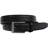 Silver Square Titanium Black Belt - 44"