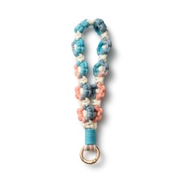 AOKSUNOVA Key Ring Macrame Key Chain Short Flowers Key Ring Boho for Women, Ys16-06, M