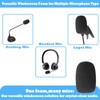 12 Pcs Headset Microphone Cover Foam Microphone Windscreen Foam Lapel
