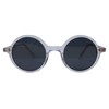 My Party Shirt Leon Grey Round Sunglasses