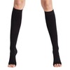 Dress Cici Open Toe Compression Socks for Women, Nylon Knee
