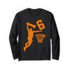 16 ANNI BASKETBALL 16 COMPLEANNO Maglia a Manica