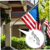 BESPORTBLE Adjustable Aluminium Flag Pole Holder Bracket for Garden and
