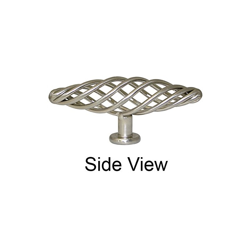 5 Pack Satin Nickel or Brushed Nickel Oval Bird Cage