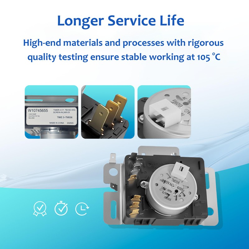 𝙐𝙥𝙜𝙧𝙖𝙙𝙚 Exactfito W10745655 W10436308 W11043389 Dryer Timer Compatible with Amana,