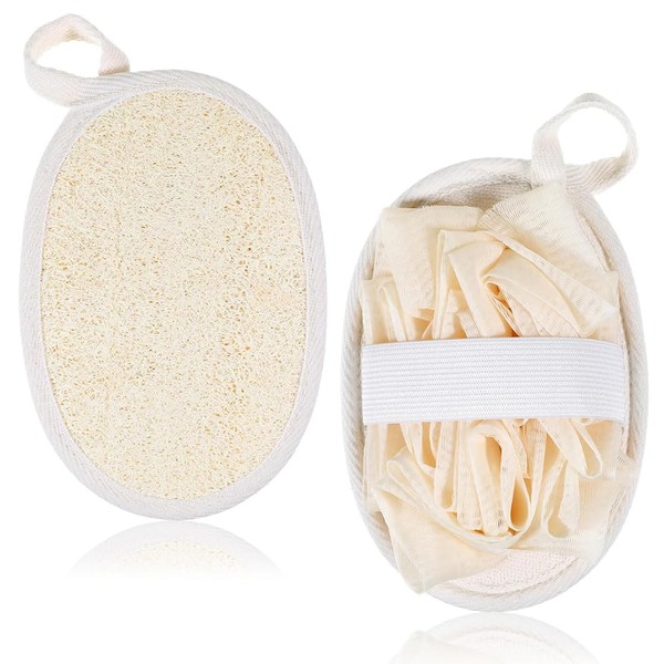 2 Stücke Luffa Schwamm Natürliche, Luffa Schwamm Peeling Schwämme Loofa