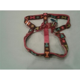 TOP PAW Multi Color Bone Step-in Dog Harness~X-Small~