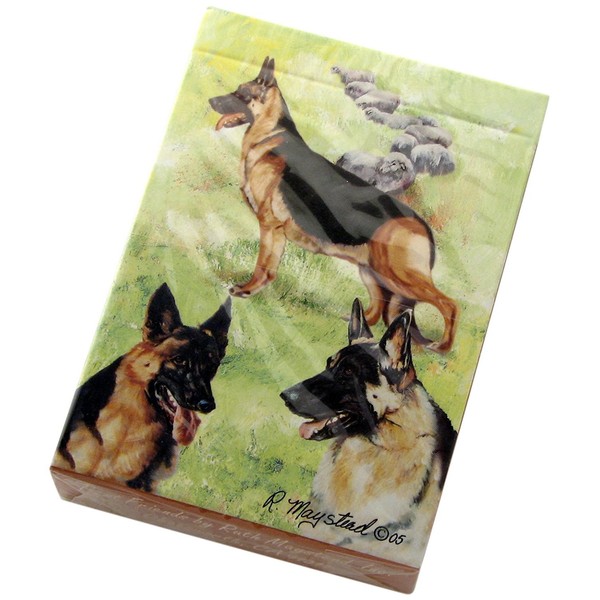 German Shepherds Dog Playing Cards by Ruth Maystead