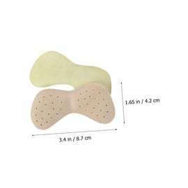 Gatuida 2sets Shoe Sole Protectors Heel-seal Pads for Shoes Tape Wear-resistant Heel 6pcs*2