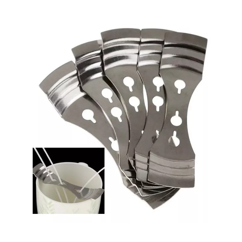 La Brujita Wax 5 Soportes Para Centrado De Pabilo +