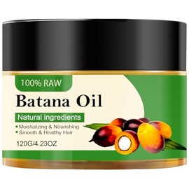 Batana Oil for Hair Organic, Natural Batana Oil from Honduras, 100% Pure Cold-Pressed Batana Essential Oil for Repairs Damaged Hair Hair Growth Prevents Hair Loss Nourishes the Scalp, 4.23 oz