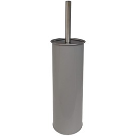 FurnitureXtra™ Classic Style Powder Coated Epoxy Steel Toilet Brush Holder (Grey)