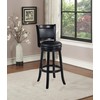 Boraam Augusta Extra Tall Swivel Bar Stool, 34-Inch, Black