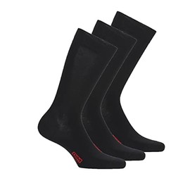 DIM Men's Algodón Ankle Socks, Black (Negro 0hz), One (Size: 43/46) Pack of 3
