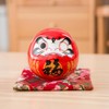 Ciieeo Japanese Daruma Doll Zen Statue Daruma Figurine Ceramic Bobble