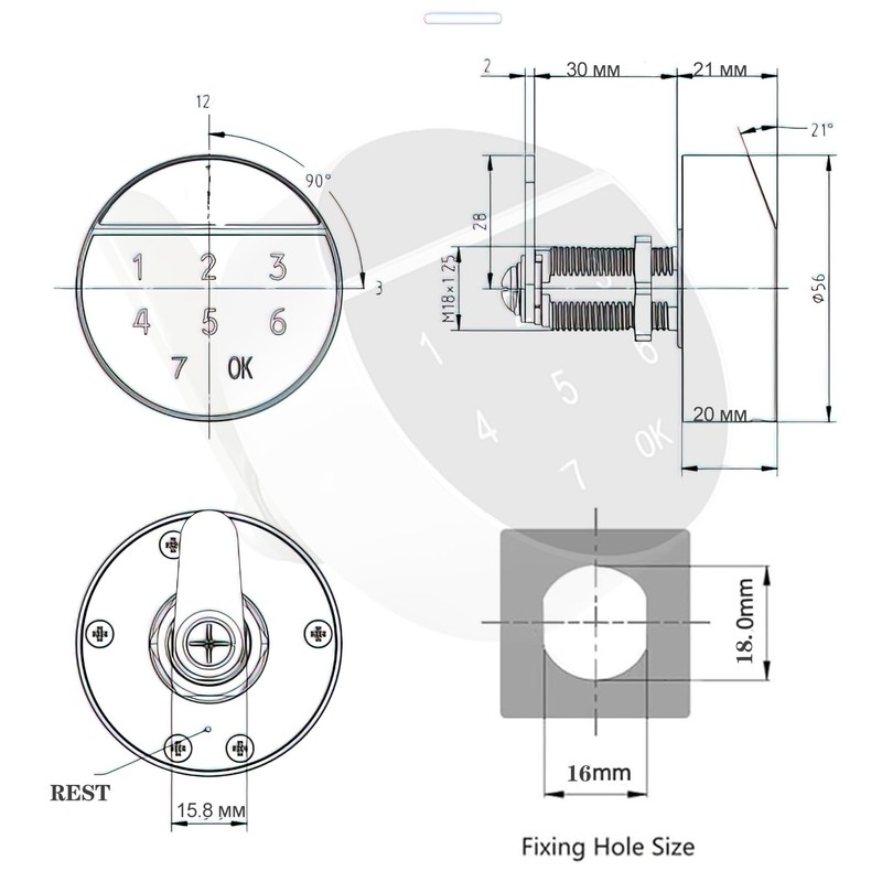 2Pack Digital Cabinet Lock Electronic Coded Lock Mechanical Keyless Drawer