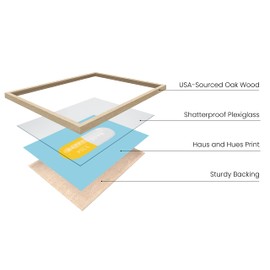 HAUS AND HUES Pop Art, Bedroom Decor Aesthetic, Wall Decor Teen Girls Bedroom Wall Art For Teens, Cute Room Decor For Teen Girls Room Wall Decor, Teen Girl Wall Decor (Beige Frame, 12x16)