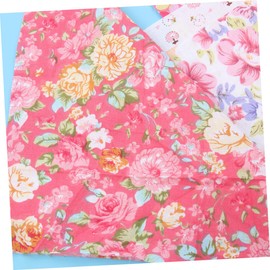 KONTONTY 7pcs Floral Printed Cotton for DIY Patchwork Projects Versatile Material for Sewing Crafts Home Decor Activities