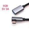 JZK 30 cm 5 Gbit/s rechtwinkliger 3.0-USB-C-Stecker auf USB-A-Buchse, Adapter,