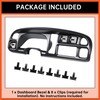 ECOTRIC Dash Board Cluster Bezel Cover Compatible with 1998-2002 Dodge