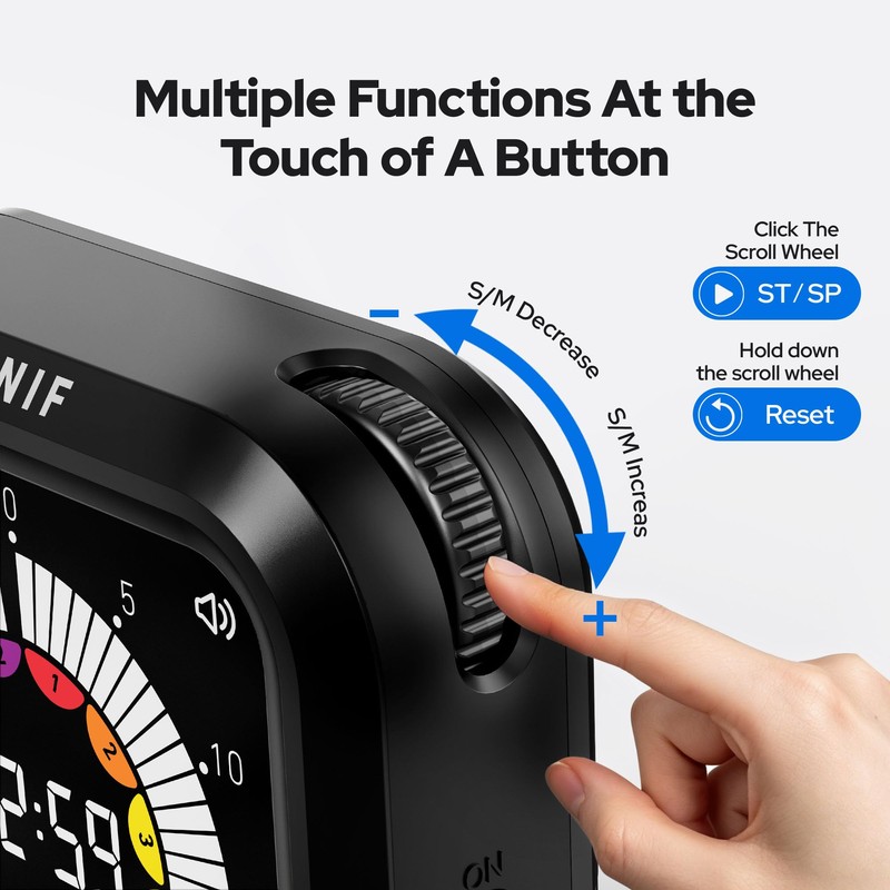Visual Timer for Kids with Color Display Kitchen Timer 1500mAh