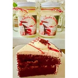 Soy Scented Candles | Handmade & Highly Aromatic Candles Burns Upto 85 Hours in Glass Jar - Perfect for Home Decor, Wedding, Birthday, Dinner (Red Velvet, 16 oz)