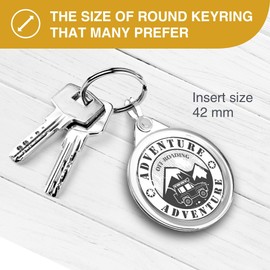 1 x 4x4 Adventure Keyring - Off-Roading Dirt Track Off Road Car Truck Mountain Travel Van #39817