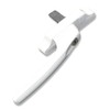 White Cadenza Odessy Blade Aluminium Window Handle Tongue Spade Driven