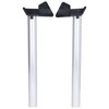 Pack of 2 Greenhouse Rain Gutters, Drainage Downpipe Gutter Kit,