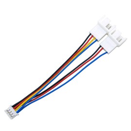RUITEXUN 4-Pin PWM Fan Extension Cable, PWM 4-Pin Female to 2 x 4-Pin Male Connector Splitter Power Converter Adapter Cable for Computer ATX Case Cooling Case