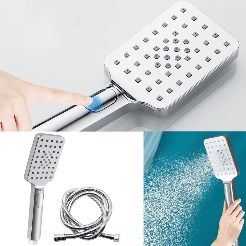 rain shower head with handheld spray,10''High Pressure Rainfall Shower Head