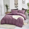 Luxlovery Purple Comforter Set Cal King Pale Mauve Bedding Comforter