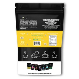 Earth Co | Té de manzanilla + Postbióticos | Digestivo | Té Funcional | Relajante y Digestivo | 55 Sobres de té de 1 g c/u.