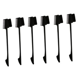 Beavorty 6pcs Smooth Eyelash Comb Brush eyebrow brush Eyebrow Comb lash separator comb Makeup eyelash separator brush for Hair mascara comb travel metal teeth Multipurpose