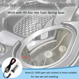 The Salt Cell Replacement for Hot Spring Ace System, Chemical-Free Water Care, Durable Transparent Design, Skin-Friendly, Low Maintenance Hot Tubs and Spas Replacement