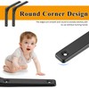 Pack of 6 Heavy Duty Brackets - Black Powder Coated