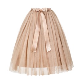 Flower Girls Tulle Skirt Tutu Skirts Tulle Maxi Skirts Ballet Tulle Skirt Rose Gold 2