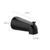 Design House 595629 Slip-On Pull-up Wall Mount Tub Diverter Spout