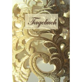 Tagebuch - Golden Notes: Ornament - Notizheft, DIN A5, liniert, 108 Seiten