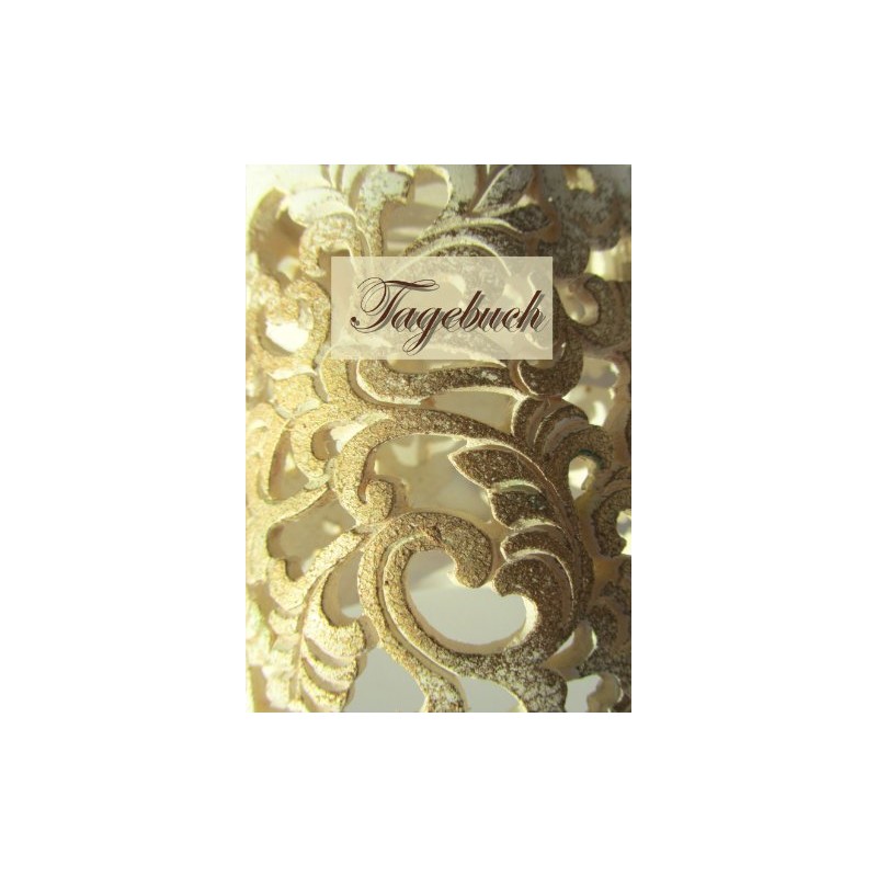 Tagebuch - Golden Notes: Ornament - Notizheft, DIN A5, liniert,