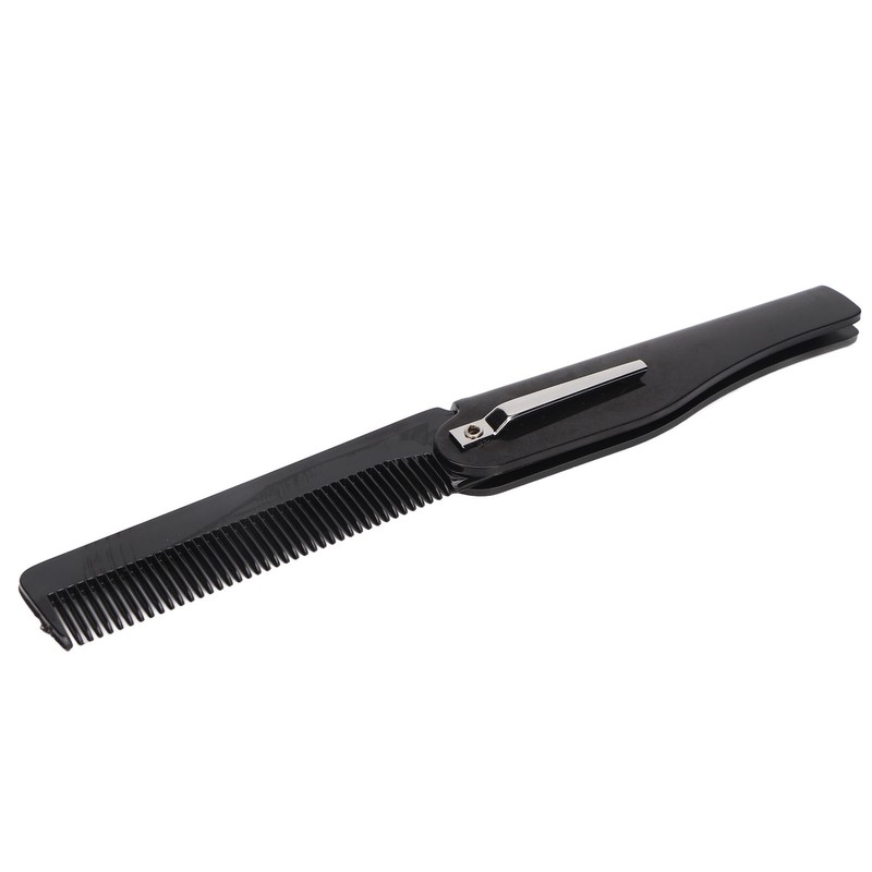 10Pcs Folding Comb Black Fine Teeth Durable Plastic Pocket Size