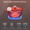 vancasso Enameled Cast Iron Dutch Oven with Lid, 3.5 QT