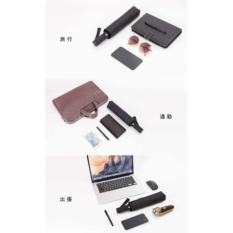 Men's Folding Umbrella, Automatic Open & Close, 12 Ribs, Heavy