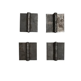 Generic Heavy Duty Weldable Steel Butt Hinges - Multiple Sizes (4, 2 x 2), Unpainted, SBHM_1