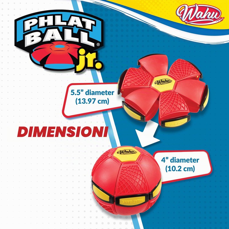 Wahu - PHLAT BALL Junior Rosso - Mini Frisbee Volante