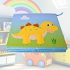 TE-Trend Dinosaur Motif Yellow Shelf Storage Box Children's Room Folding