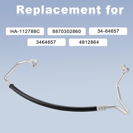 WATERWICH AC Discharge Line Hose Assembly Compatible with 2014-2019 Toyota Corolla L4 1.8L Replacement for HA-112788C 8870302860 34-64657 3464657 4812864