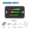 Runleader 36V Battery Indicator Meter Monitor Gauge,Lead Acid Battery Charge